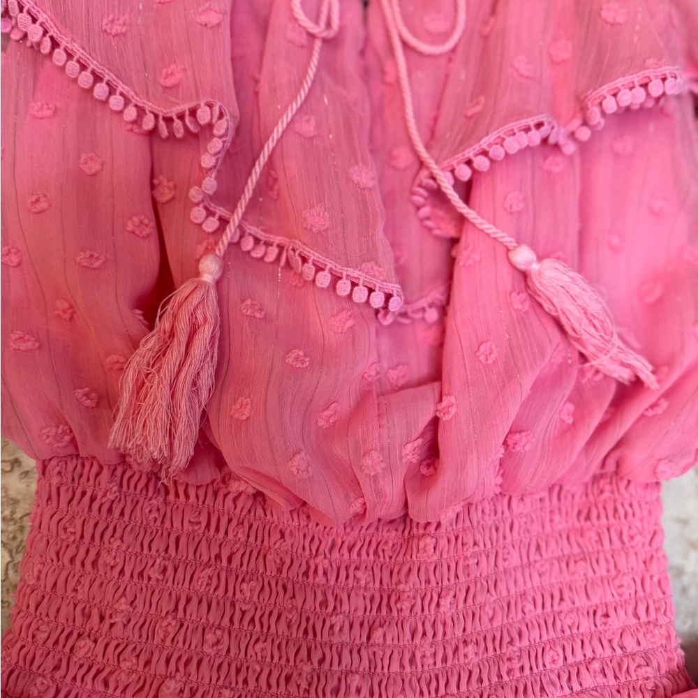 🎀 Katie J NYC Tween Girl Pink Andi Dress, Medium 🎀 - Picture 4 of 5